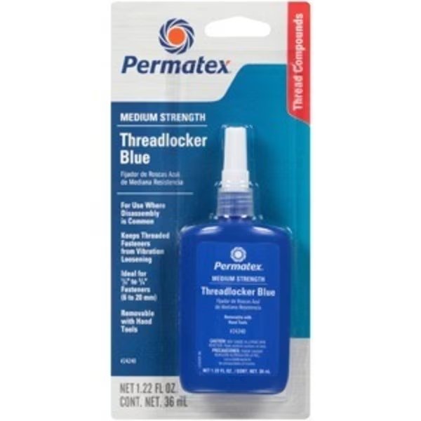 Permatex Automotive Med Strength Thread locker Blue 36 mL, Permatex, Mfr#: 24240